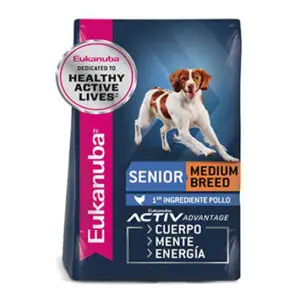 Eukanuba premium senior raza mediana pollo bolsa 15kg